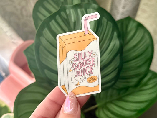 Silly Goose Juice Waterproof Sticker