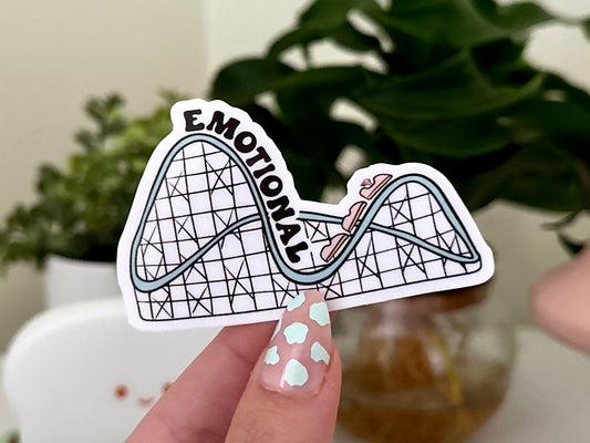 Emotional Rollercoaster Waterproof Sticker