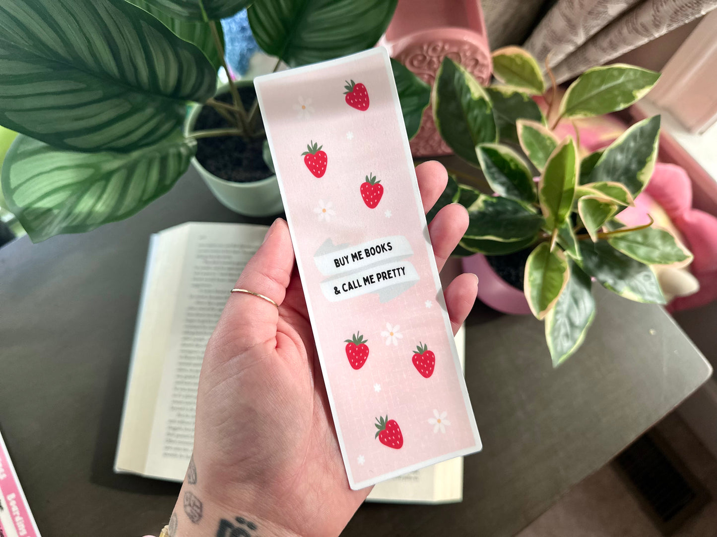 Buy Me Books & Call Me Pretty Bookmark Sticker