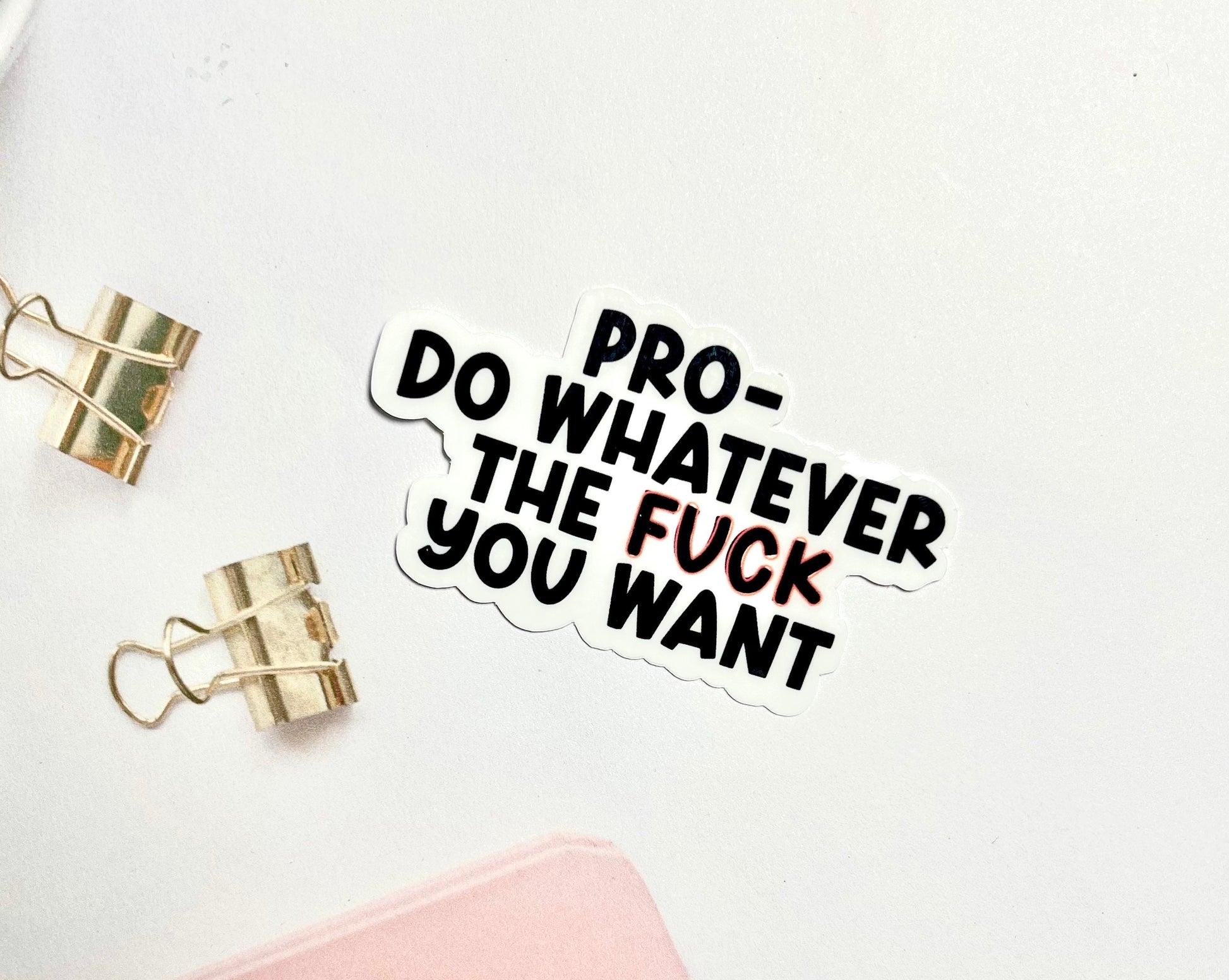 Pro Do Whatever You Want Waterproof Sticker, Pro Choice Stickers, Feminist Sticker, Feminism Decals, Waterbottle Stickers, Trendy Stickers