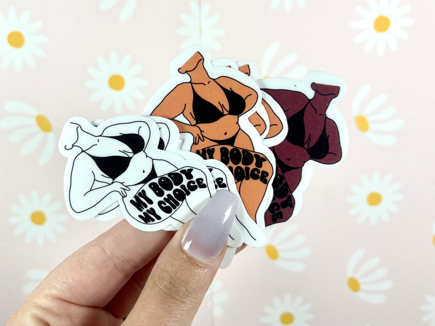 My Body My Choice Waterproof Sticker, Womens Rights Sticker, Pro Choice Stickers, Pro Roe Decals, Women Empowerment, Tumbler Stickers