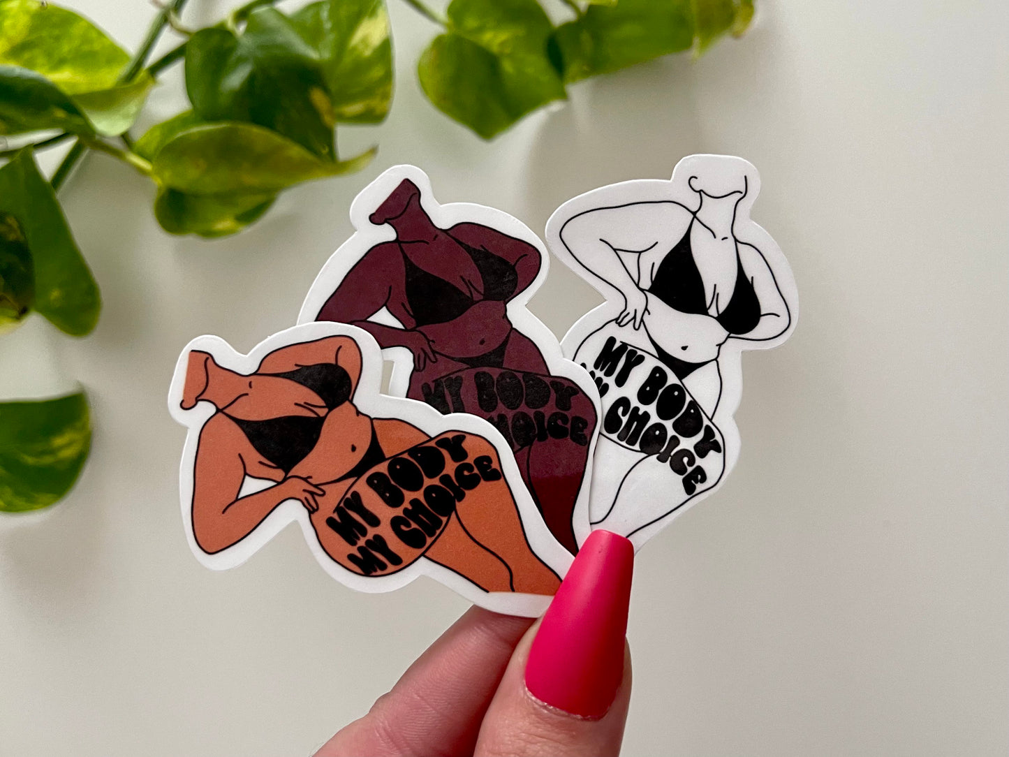 My Body My Choice Waterproof Sticker, Womens Rights Sticker, Pro Choice Stickers, Pro Roe Decals, Women Empowerment, Tumbler Stickers