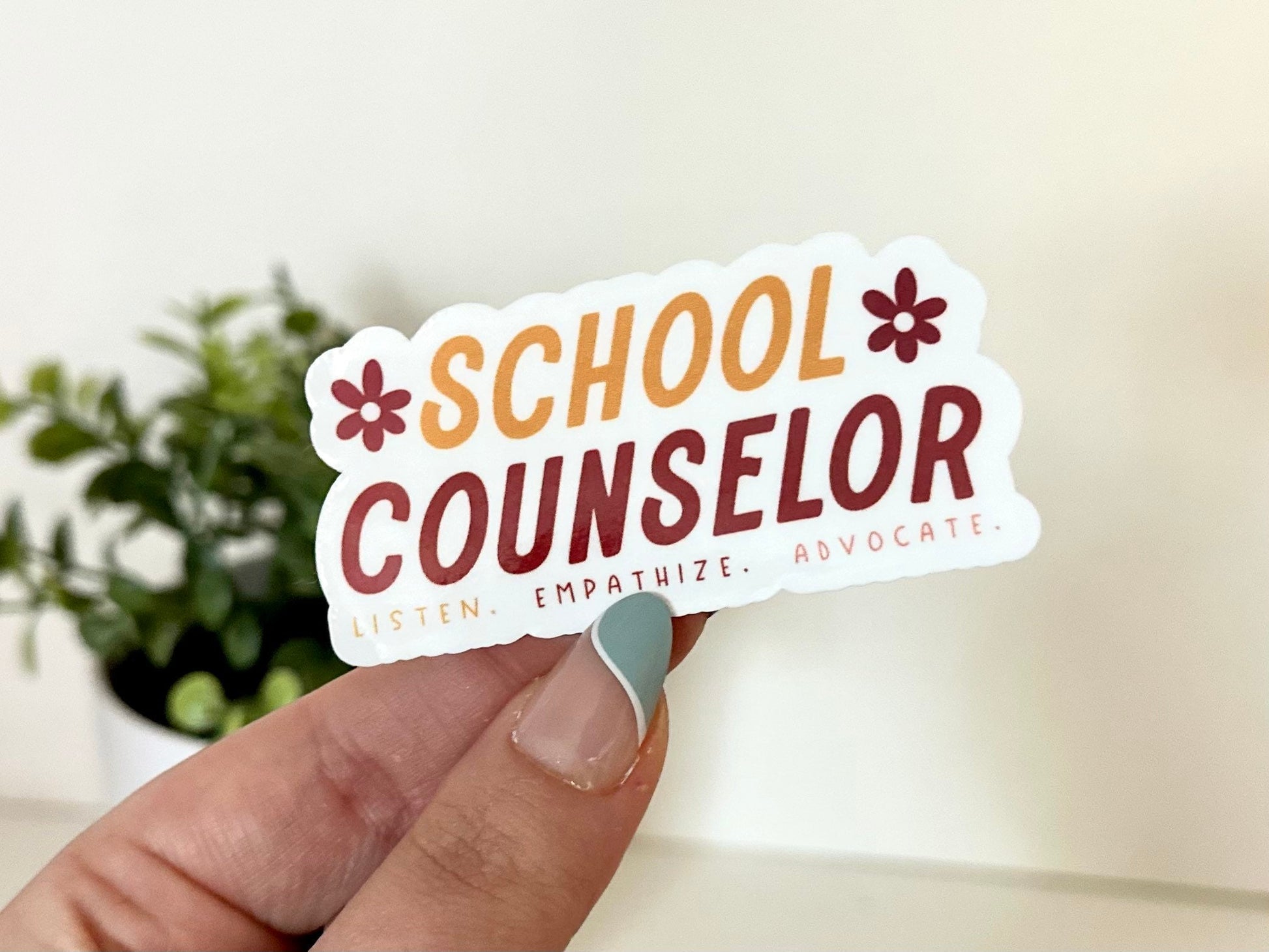 School Counselor Waterproof Stickers, Teacher Stickers, Educator Decal, School Stickers, Waterbottle Sticker, Tumbler Sticker