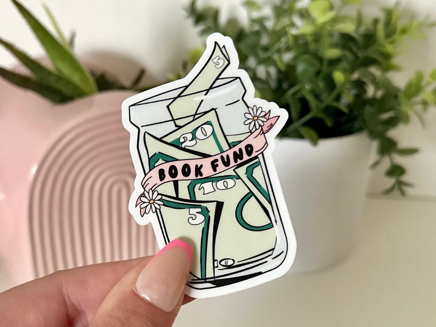 Book Fund Waterproof Sticker, Book Lovers, Gifts for Readers, Book Gifts, Reading, Bookish Babe, Smut, Romance Reader, Endless TBR