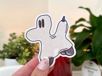 Spooky Ghost Dogs Waterproof Sticker, Trendy Sticker, Popular Stickers, Halloween Gifts, Waterbottle decals, Spooky, Funny Gift, Cat Mom