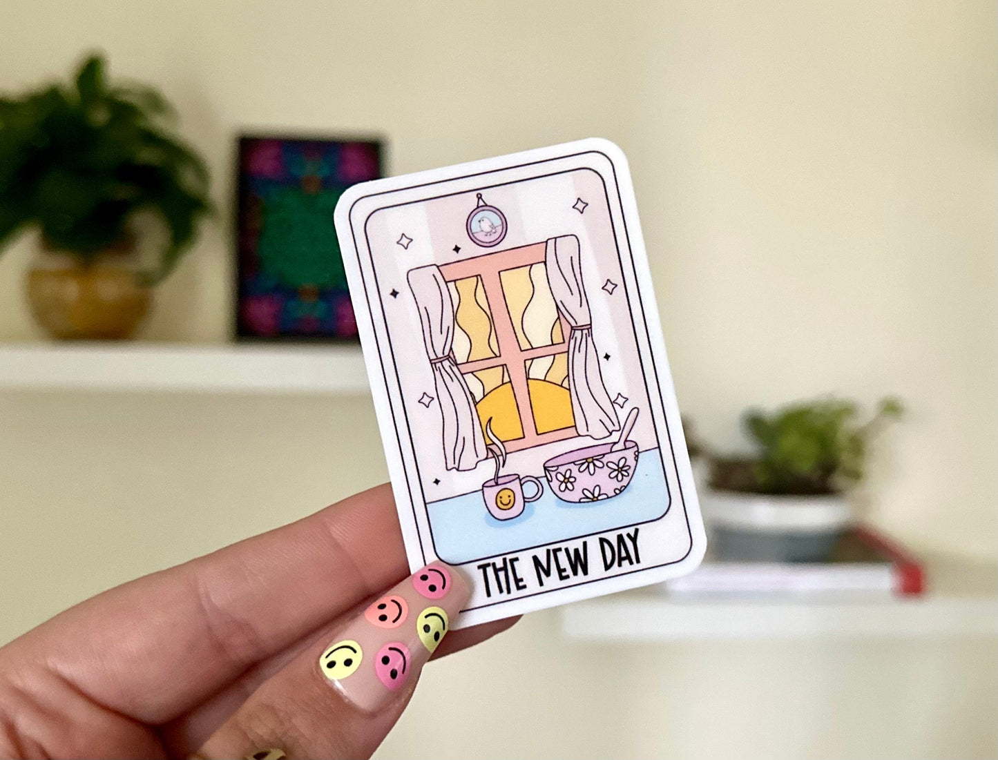 The New Day Tarot Waterproof Sticker, Intuition, Self Care, Self Love, Mental Health Gifts, Anxious, Cute Mental Healt