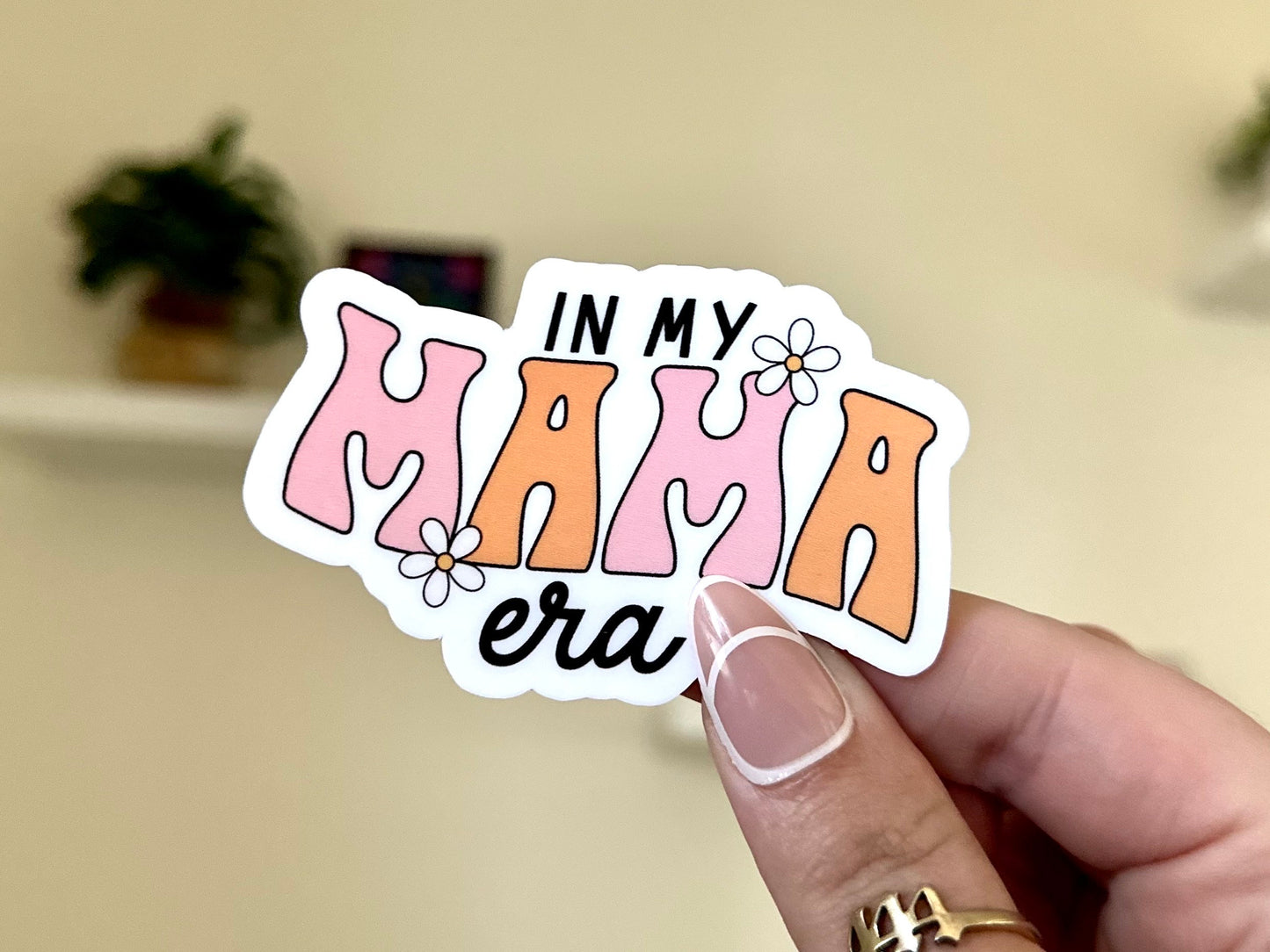 In My Mama Era Waterproof Sticker, Mothers Day Gifts, Mom Life, Waterbottle Stickers, Mother, Mommy