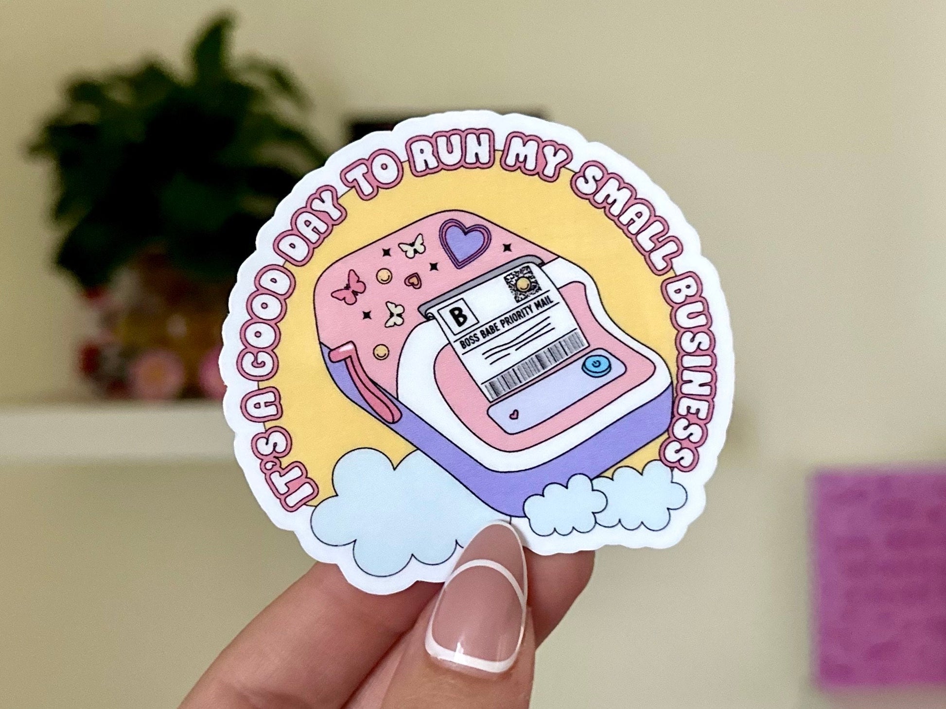 It’s a Good Day to Run My Small Business Waterproof Sticker, Business Owner Decal, Gifts for Business Owner