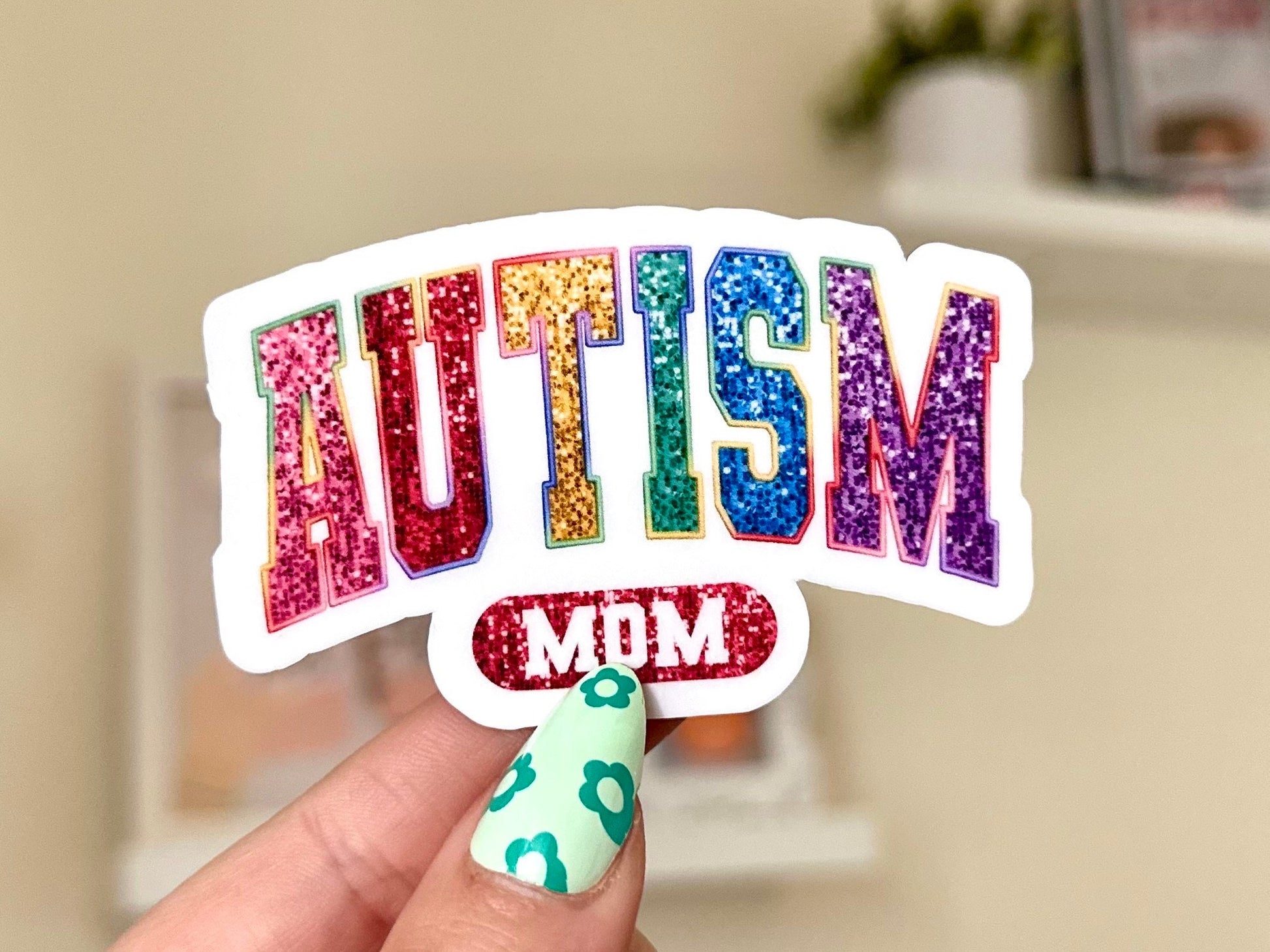 Autism Mom Waterproof Sticker, Autism Awareness, Autism Stickers, Autistic Gifts, Neurodivergent Gifts, Tumbler Decal