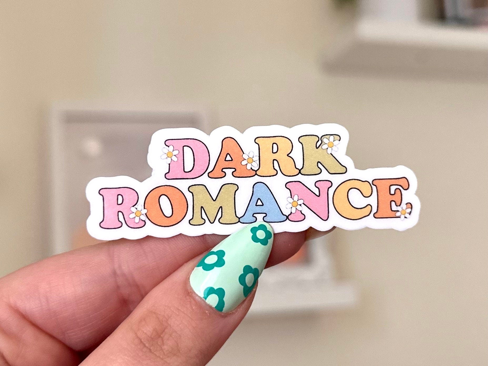 Dark Romance Waterproof Sticker, Gifts for Bestfriends, Self Care, Trendy Designs, Trending, Bookish, BookTok