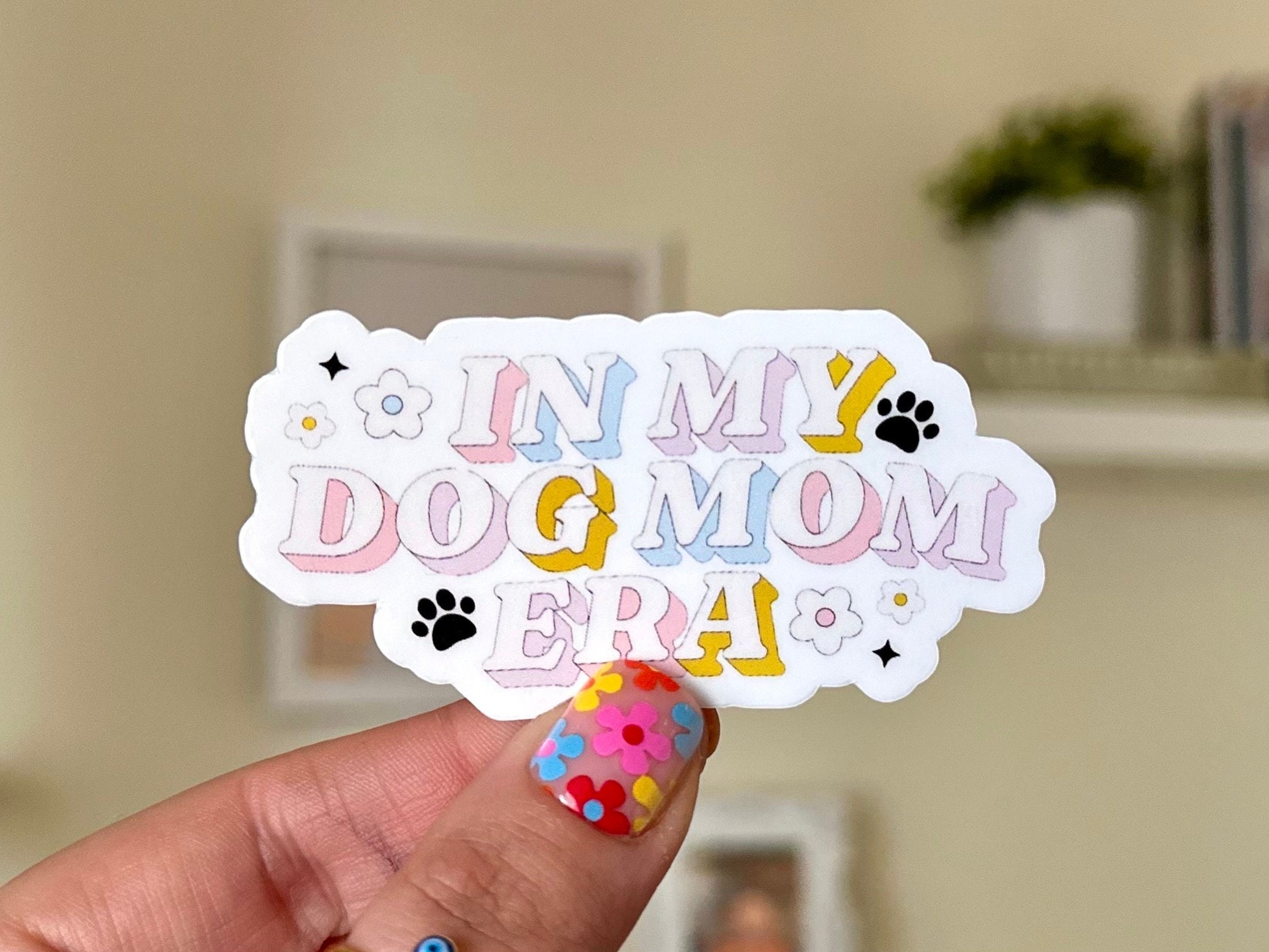 Dog Mom Era Waterproof Sticker, Dog Mom, Dog Dad, Dog Parent, Animal Stickers, Dog Gifts, Gifts for Dog Owners