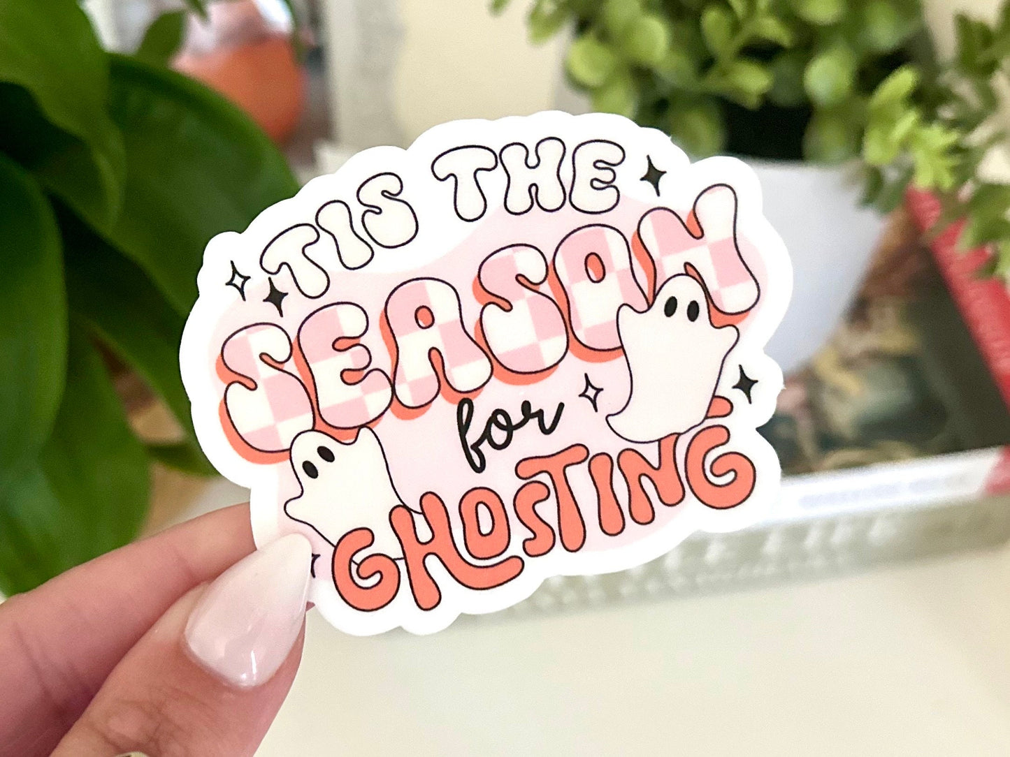 Tis The Season For Ghosting Waterproof Sticker, Horror Gifts, Crime Junkie, Horror Stickers, True Crime Decal, Waterbottle