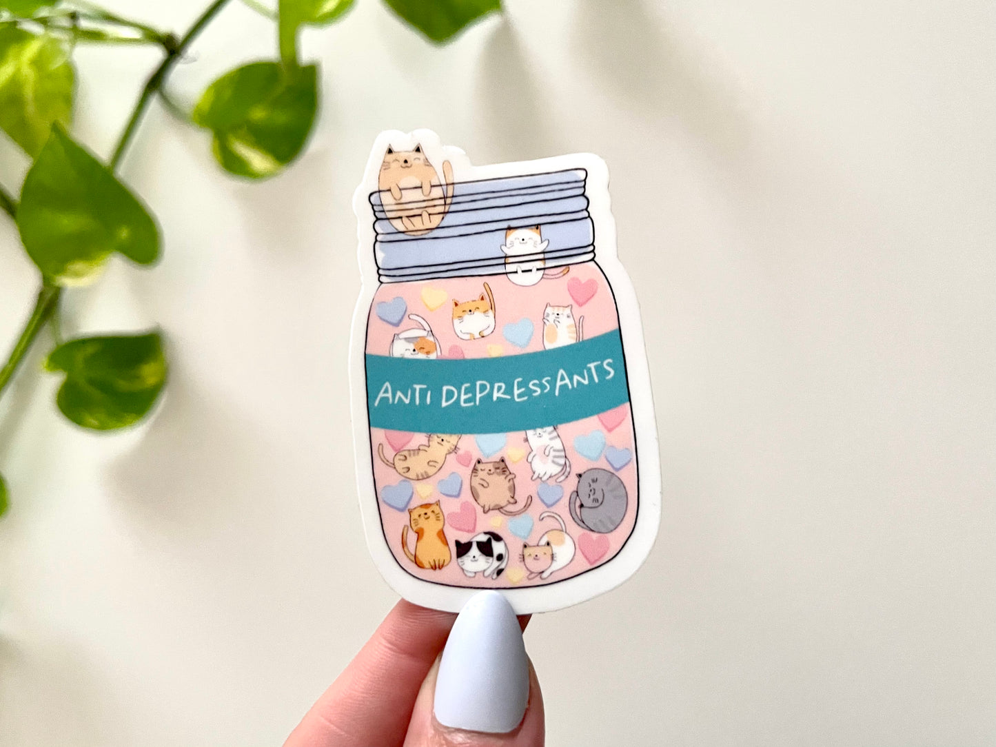 Cat Antidepressants Sticker