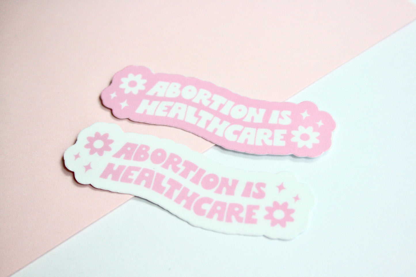 Abortion is Healthcare Waterproof Sticker, Womens Reproductive Rights, Women's Rights, Feminist Sticker, Feminist Gifts, Gifts for Women