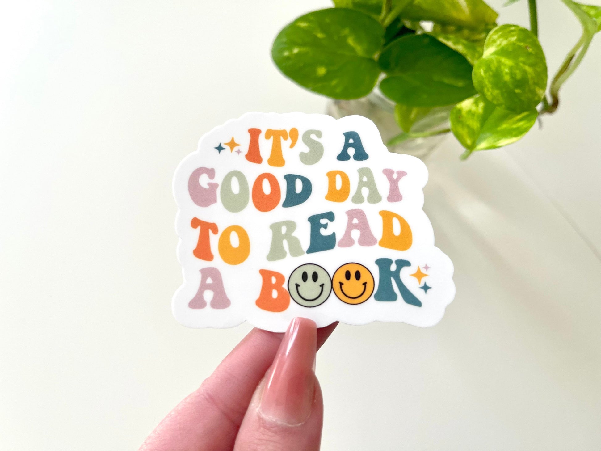 It’s A Good Day To Read A Book Waterproof Sticker, Book Stickers, Gifts for Readers, Book Gifts, Reading Sticker