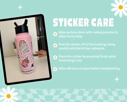 Cozy Girlie Club Waterproof Sticker, Funny Gifts, Trendy Decal, Cute Stickers, Waterbottle Sticker, Cozy Gamer