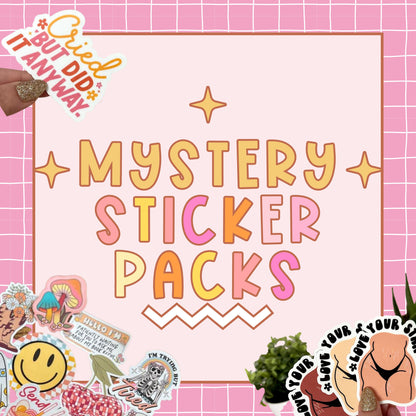 Mystery Sticker Pack, Waterproof Stickers, Choose Your Own Sticker Pack, Waterbottle Sticker, Tumbler Sticker, Trendy Stickers